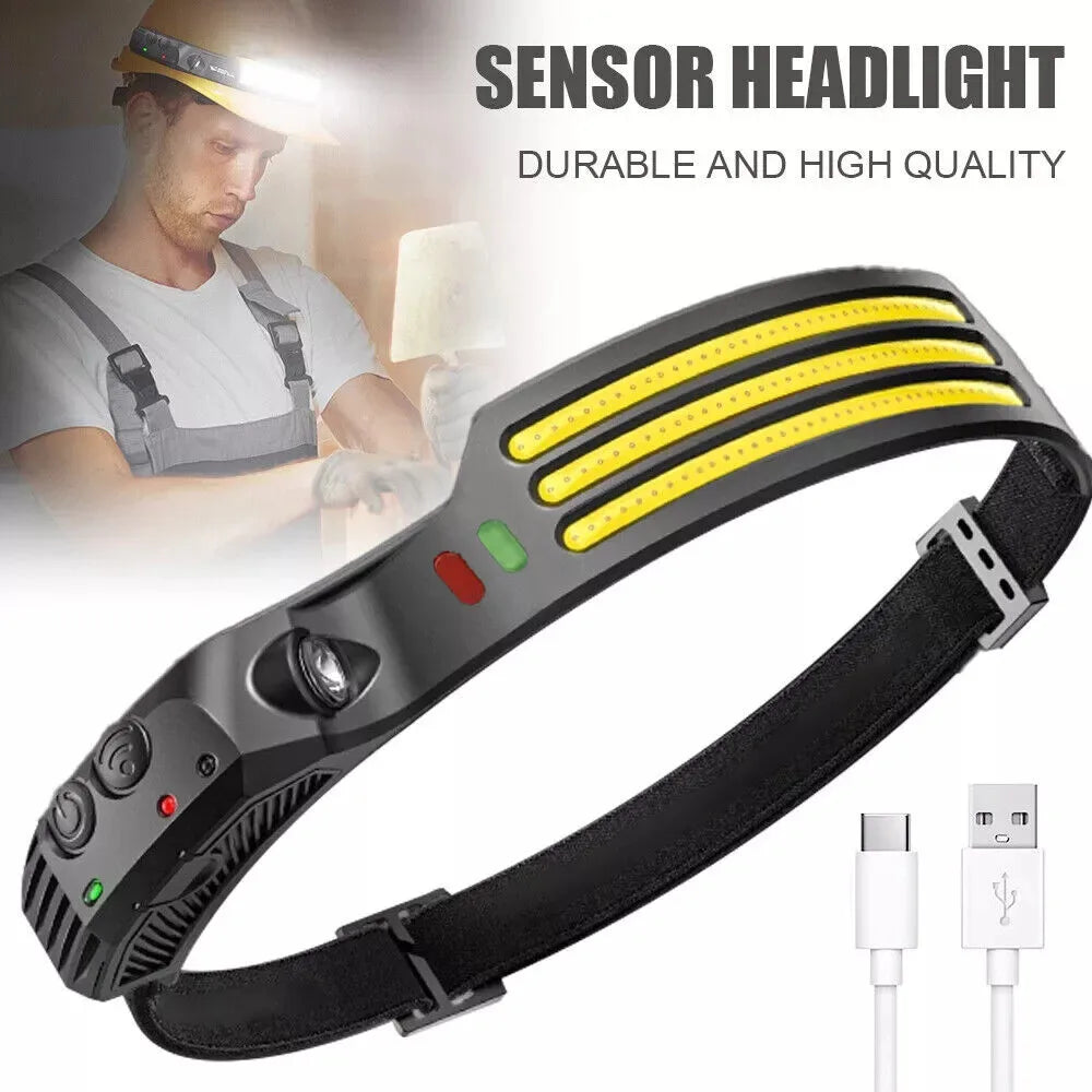 IlluminatePro™ Waterproof Motion Sensor Headlamp